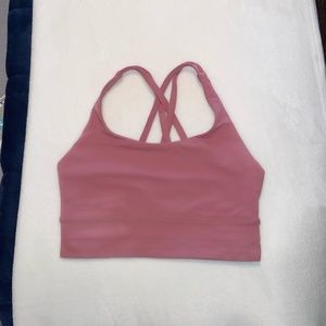 Lululemon Energy Long Line Bra (Pink)